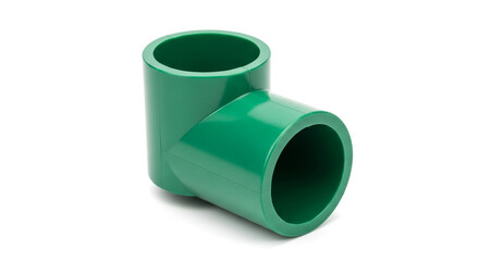 Green pipe fitting elbow for plumbing and irrigation systems connection