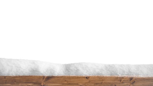 a winter Christmas background with snow on the wood.