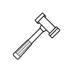 Illustration of a black gavel on transparent background