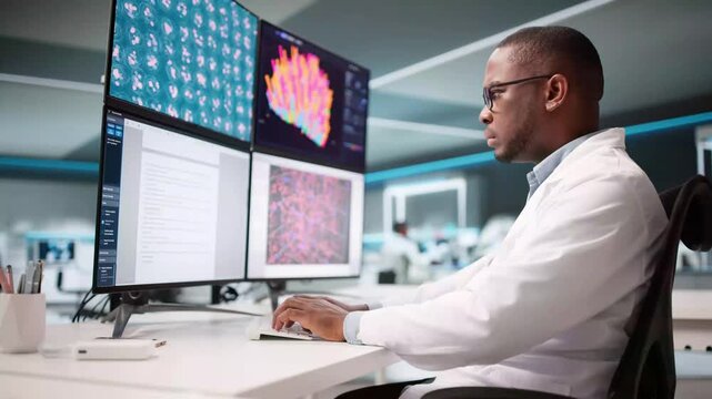 Scientist In Lab Writing Research Paper