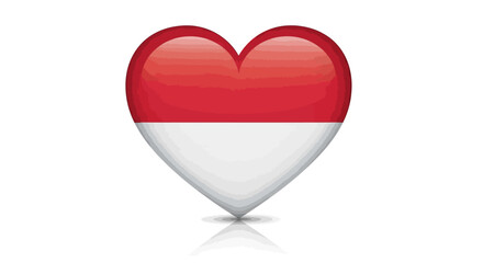 A flowing ribbon design featuring alternating red and white stripes, elegant and decorative.