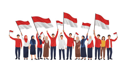 A flowing ribbon design featuring alternating red and white stripes, elegant and decorative.