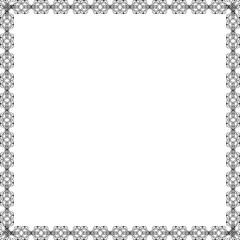 Simple Square Frame with White Background, Border Frame and Unique Photo Frame, Black Square Unique Frame