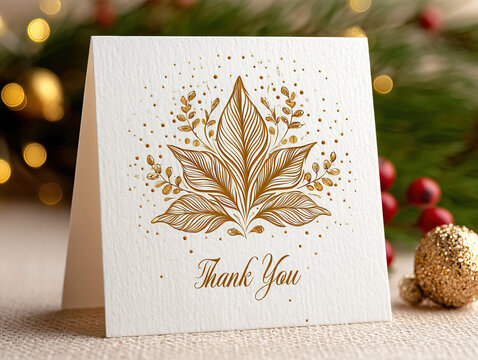 elegant gold Christmas gift tag