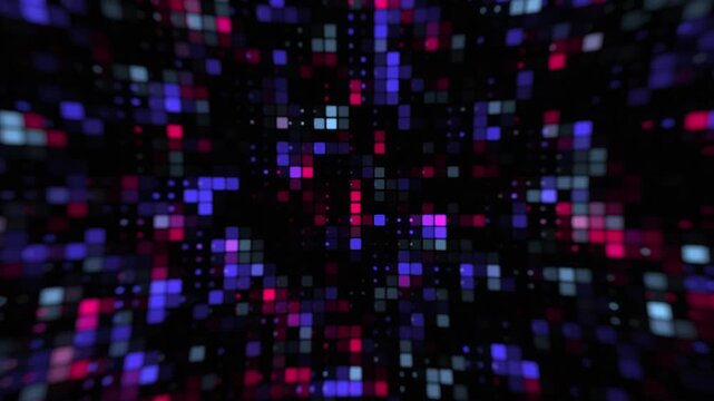 Abstract pink and purple dots and squares Background for tech, gaming templates