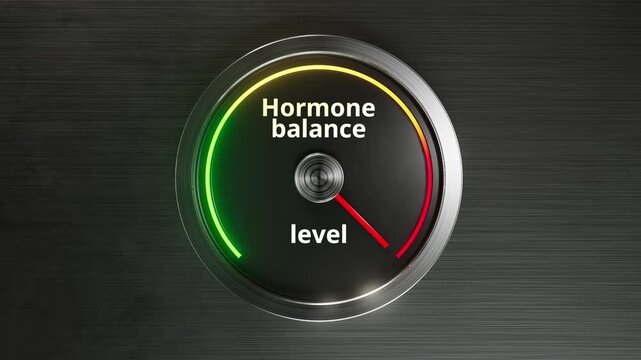 precision health monitor, advanced hormone level indicator, sleek device measuring endocrine balance accurately, contemporary instrument displaying biochemical status with visual cues