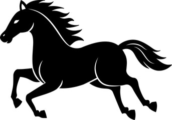 horse silhouette vector