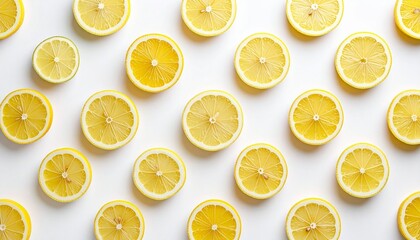 スライスしたレモンの背景