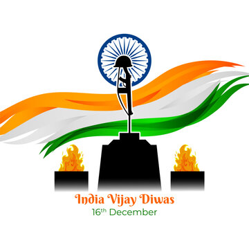 Vector illustration of Vijay Diwas social media template