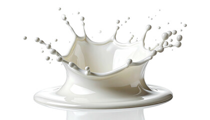 Liquid crown forms as white fluid splash apexes