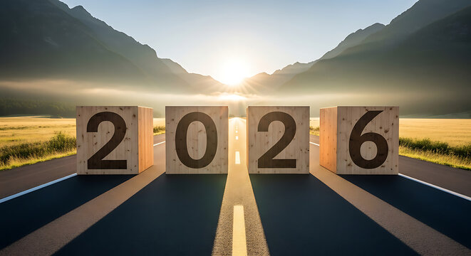 3D concept of a road to success with a business symbol and a money sign in the sky illustration