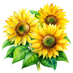 Elegant Watercolor Flowers Clipart: Peony, Orchid, and Sunflower Blooms for Spring & Summer Design