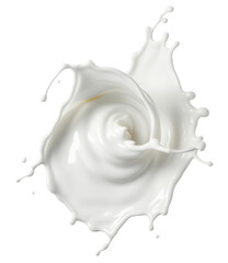 milk splash isolated on white background