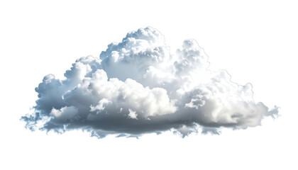 Fluffy white cumulus cloud isolated against a black background (1)