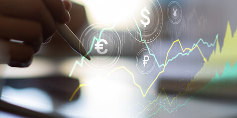 Mobile Digital Finance and Currency Exchange with Real-Time Market Analytics.