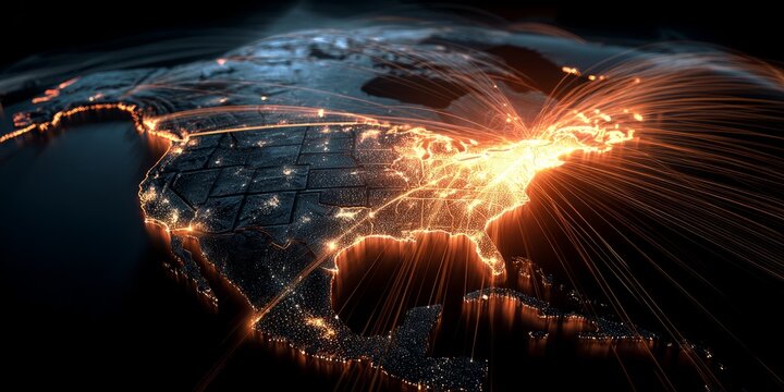 Digital Logistics Flow and Trade Connections Across the United States