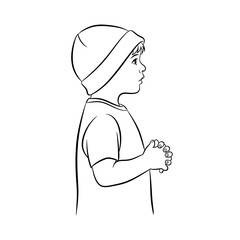 Child profile illustration