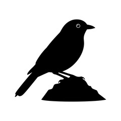 Perching bird icon design