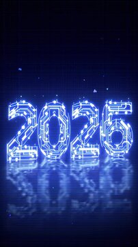 [gemma error] digital rendering of number "2021" in futuristic style. numerals are composed of blue LED lights that give them glowing effect, suggesting