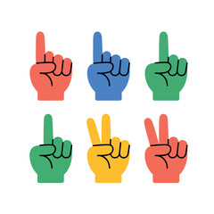 Obraz premium set of hand signs