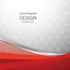 Obraz premium Red wavy background