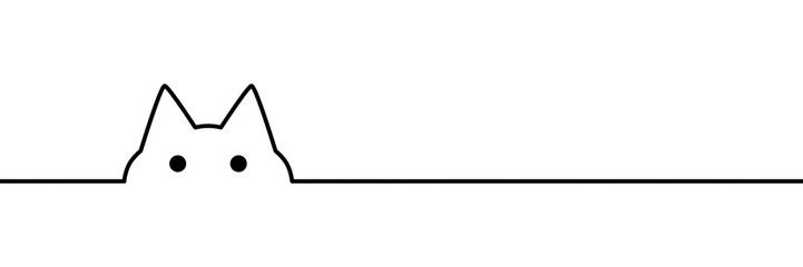 猫モチーフ ライン素材