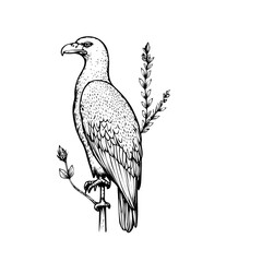 vector illustration of an eagle