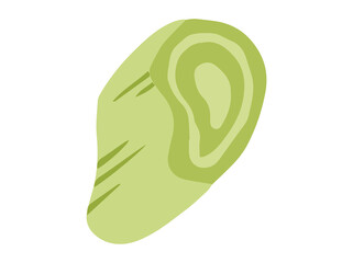 Green Onion Cut Clip Art
