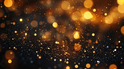 golden bokeh background