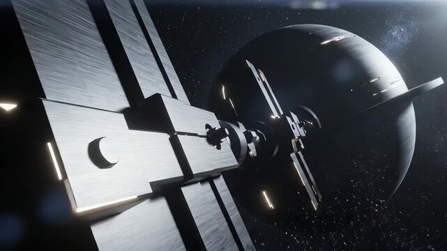 A door hinge as a fulcrum, its simple pivot magnified to cosmic scale, symbolizing how small points shift great structures