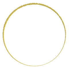 round frame made of golden rings