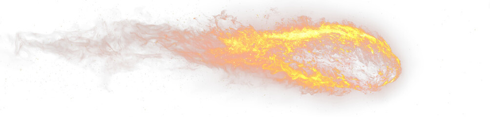 Meteor comet fireball asteroid galaxy flying fast through cosmic sky with glowing tail and explosion light.
