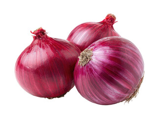 Fresh red onions with vibrant purple skins and layered texture
