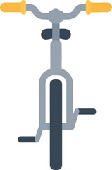 Modern flat design bicycle icon - cycling and transport concept