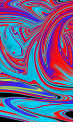 Abstract fluid art painting colorful swirl design modern artistic background wallpaper texture vibrant pattern