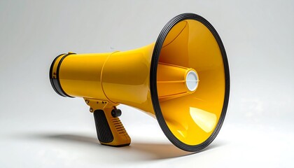 Yellow Megaphone - Amplifying Voice and Message for Effective Communication.