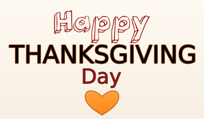 Happy Thanksgiving Day with Heart