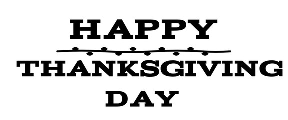 Happy Thanksgiving Day Bold Divider Design