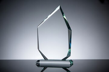 Stunning glass trophy award symbolizing achievement and recognition, perfect for celebrating success and honoring excellence in any field or industry