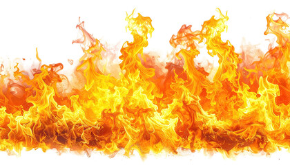 Horizontal flames engulfing, intense orange, gold, and white
