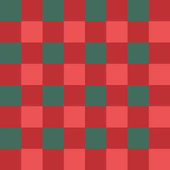 Gingham Pastel Color Seamless Pattern Soft Christmas Checkered Fabric Texture in Pink Green Tones for Holiday Backgrounds and Wrapping