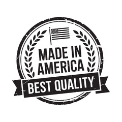 Made in america best quality seal with wreath and flag