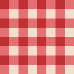Gingham Pastel Color Seamless Pattern Soft Christmas Checkered Fabric Texture in Pink Green Tones for Holiday Backgrounds and Wrapping