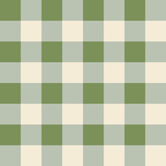 Gingham Pastel Color Seamless Pattern Soft Christmas Checkered Fabric Texture in Pink Green Tones for Holiday Backgrounds and Wrapping