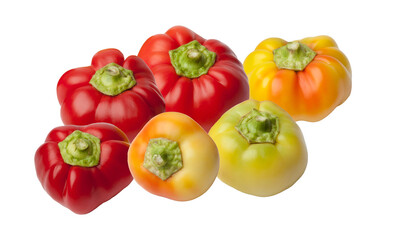 vibrant variety of bell peppers conveying freshness and healthy eating habits, best suitable for cooking blogs or organic food market advertisements