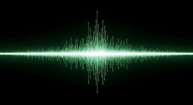Waveform visualizer of audio frequency signal