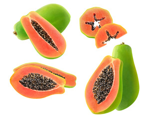 fresh papayas, a vibrant display of tropical fruit, offers a peek into exotic flavors and healthy nutrition, enticing viewers with culinary appeal