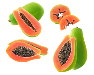 fresh papayas, a vibrant display of tropical fruit, offers a peek into exotic flavors and healthy nutrition, enticing viewers with culinary appeal