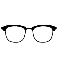 メガネフレーム（ブロー型）のイラスト