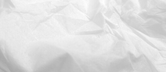 Background Crumpled Paper Poster Photo Effect Mockup, Paper texture overlay effect white color transparent